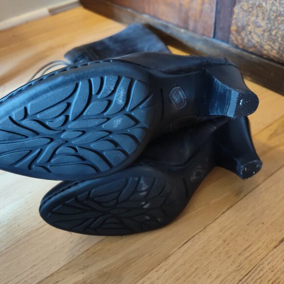 Born Black Leather Lace Up Boots size 9 - Picture 10 of 10